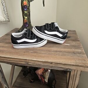 Vans Kids Black and White Sneakers